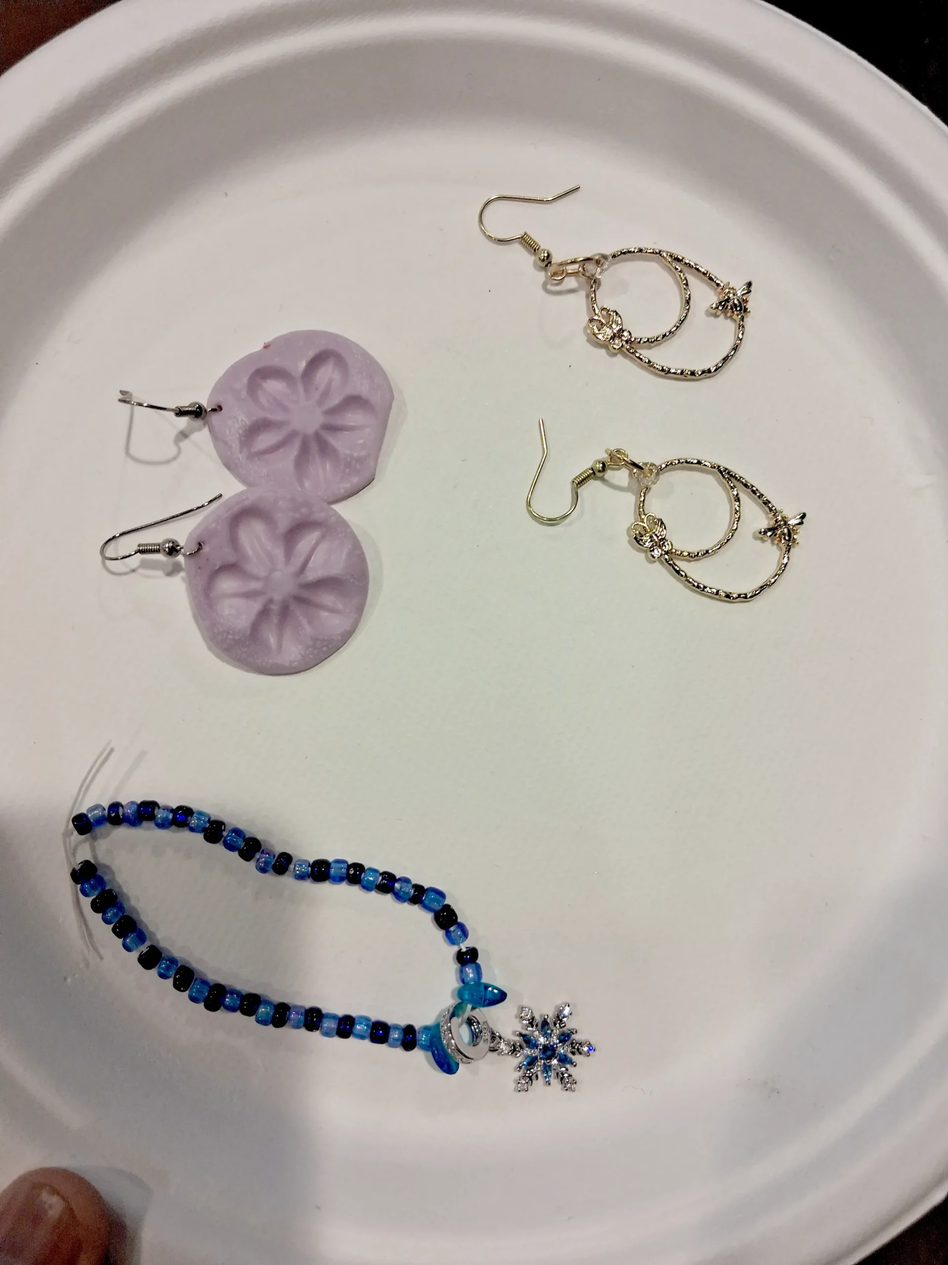 Finished handmade earrings